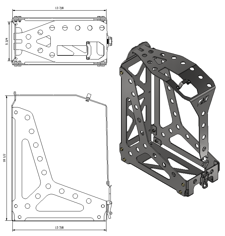 Jerry Can Mount for Wavian and Harbor Freight NATO Gas Cans Motobilt