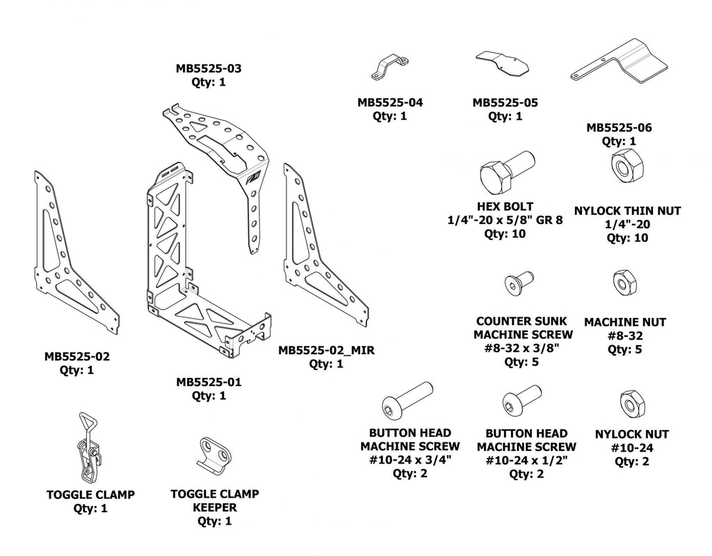 Jerry Can Mount for Wavian and Harbor Freight NATO Gas Cans Motobilt