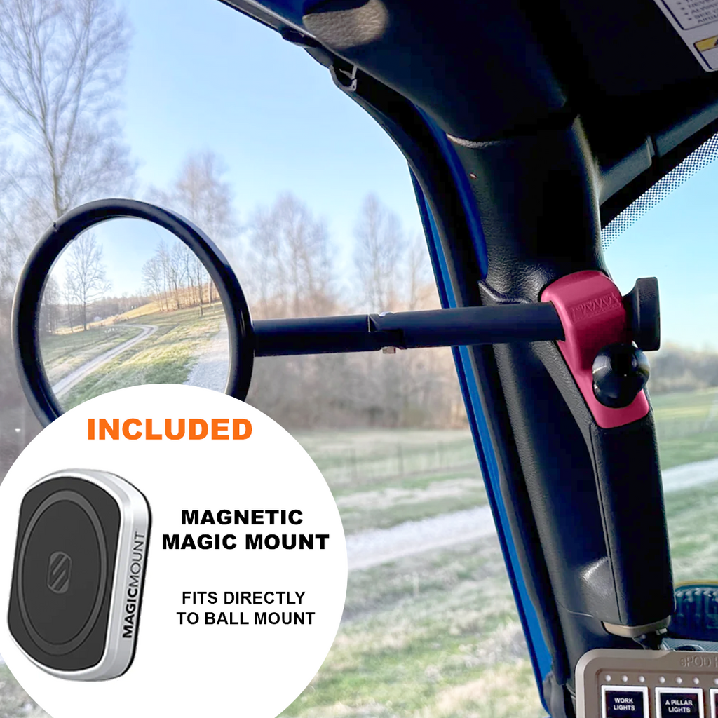 Gladiator JT A-Pillar Side Mirrors with Base Mount Driver AND Passenger