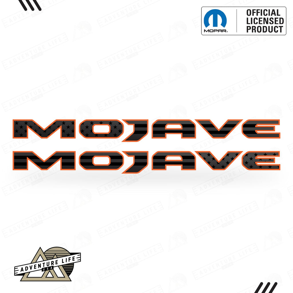 MOJAVE Hood Lettering | Set of 2