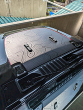 Load image into Gallery viewer, Topographic Full Color Line Blackout Hood Decal- Fits Jeep Wrangler &amp; Gladiator JL Hood Decal Printed Single Layer Decal