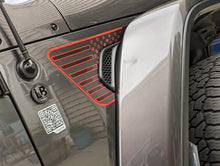Load image into Gallery viewer, Full Color Printed American Flag Decal- Fits Jeep Wrangler &amp; Gladiator JL Fender Vent Decal-Pair