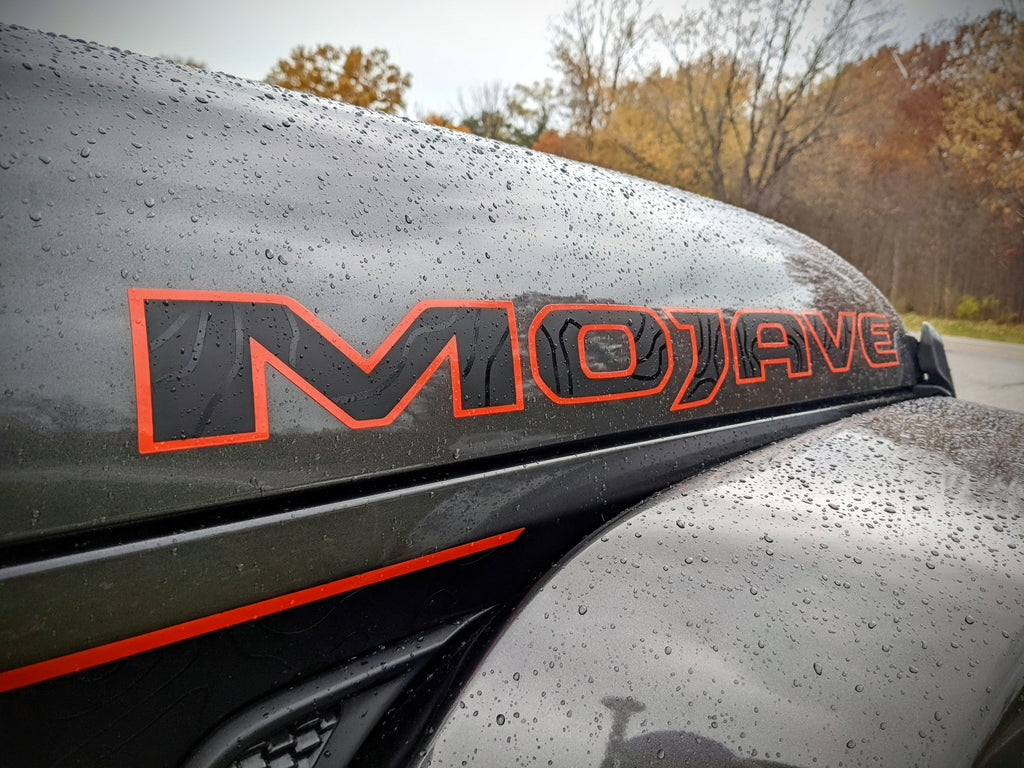 Topographical Overlay for Mojave Factory Hood Decal-Pair