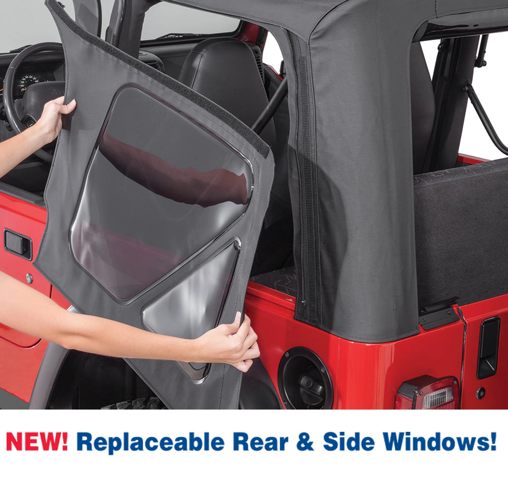 QuadraTop Gen II Complete Soft Top with Tinted Windows for 87-95 Jeep Wrangler YJ