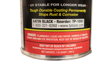 Load image into Gallery viewer, Total Protection Rust Cover Paint 1 US Quart - Satin Black Rust Buster Frameworks