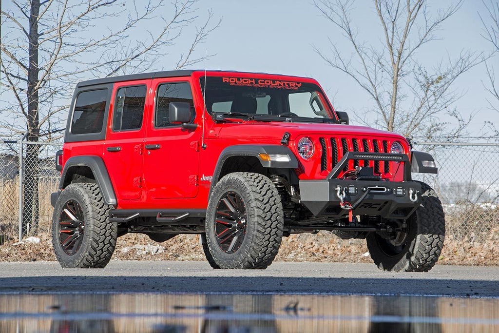 Nerf Steps Wheel to Wheel 4 Door Jeep Wrangler JL 4WD (18-23) Rough Country