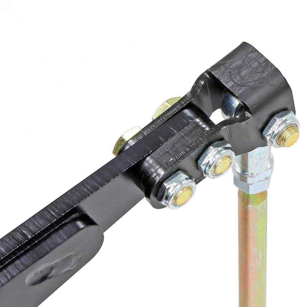 Antirock Double Shear End Link Bracket Kit Extends Arm Length 1.5 Inch Allows up to 1.25 Inch Link Offset Hardware Included Pair RockJock 4x4
