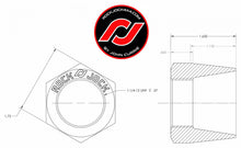 Load image into Gallery viewer, RockNut Kit (Nut and Bung) 1 1/4 Inch LH Thread RockJock 4X4