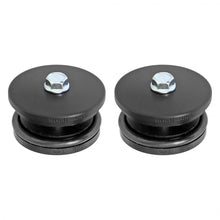 Load image into Gallery viewer, Spring Tower Frame Plug Kit for JL JT and JK Frames. CNC Machined Black Delrin RockJock 4x4