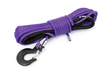 Load image into Gallery viewer, Purple 1/4 Inch Synthetic Winch Rope UTV, ATV Rough Country