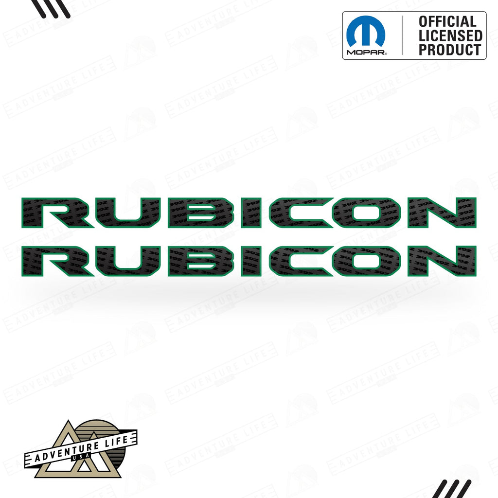 RUBICON Hood Lettering | Set of 2