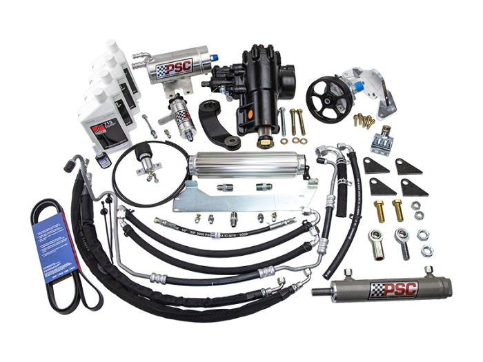 Cylinder Assist Steering Kit Weld On 6.75 AFM Axle 1.5 Tie Rod 18-20 Wrangler JL 3.6L Non-ETorque PSC Steering
