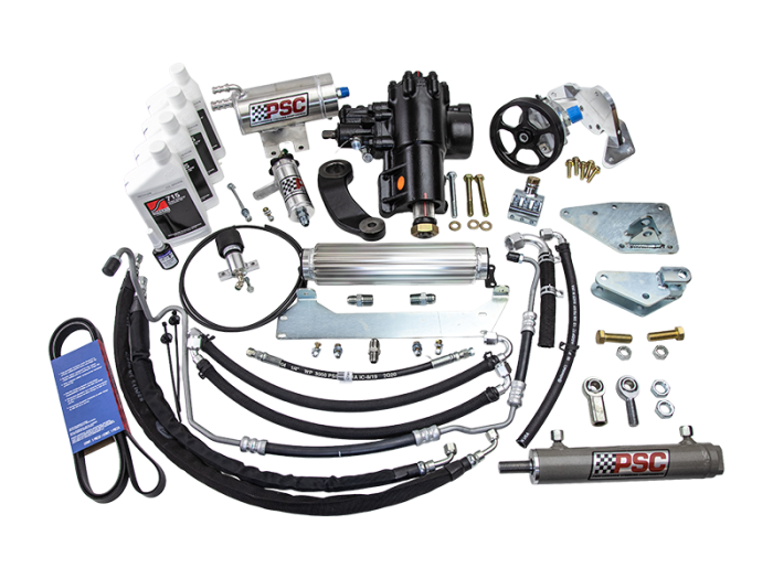 Cylinder Assist Steering Kit Bolt On OE axle and Tie Rod 18-20 Wrangler JL 3.6L Non-ETorque PSC Steering