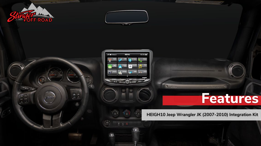 HEIGH10 Jeep Wrangler JK (2007-2018) 10" Radio Kit