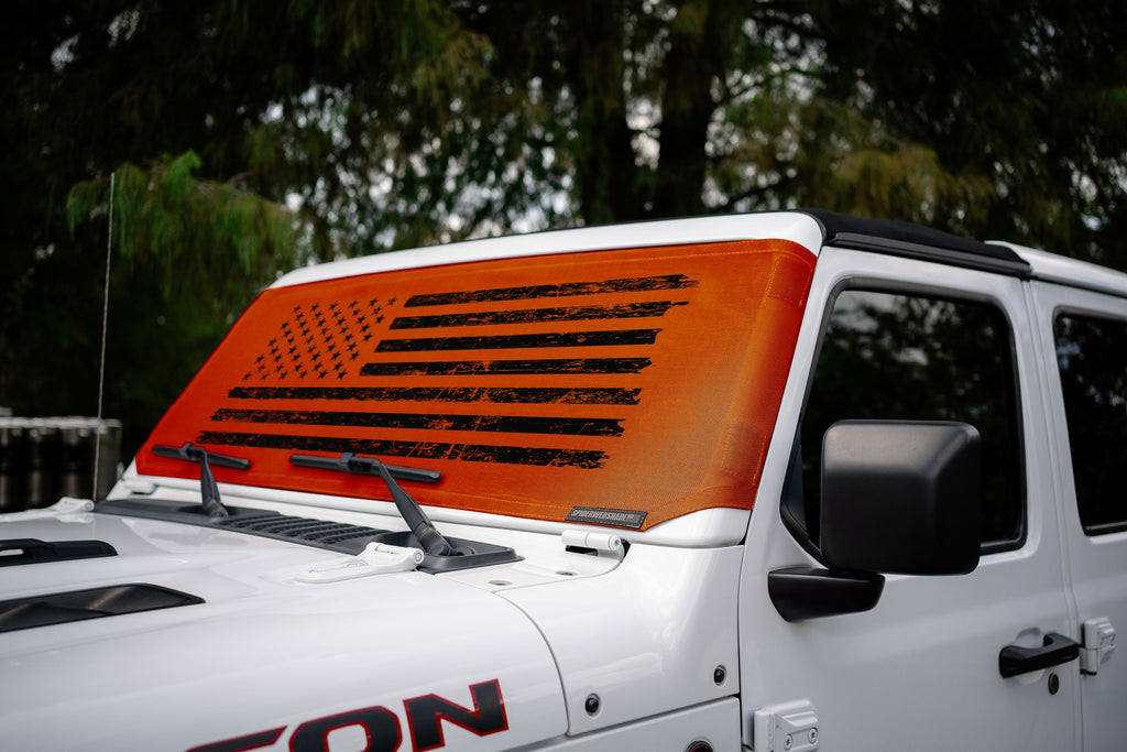 Jeep Wrangler (JL, JT, JK) and Jeep Gladiator Stock Printed Solar Shield (2007-2026)