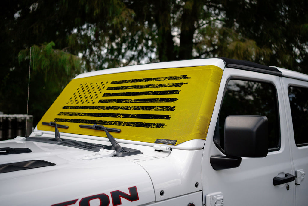 Jeep Wrangler (JL, JT, JK) and Jeep Gladiator Stock Printed Solar Shield (2007-2026)
