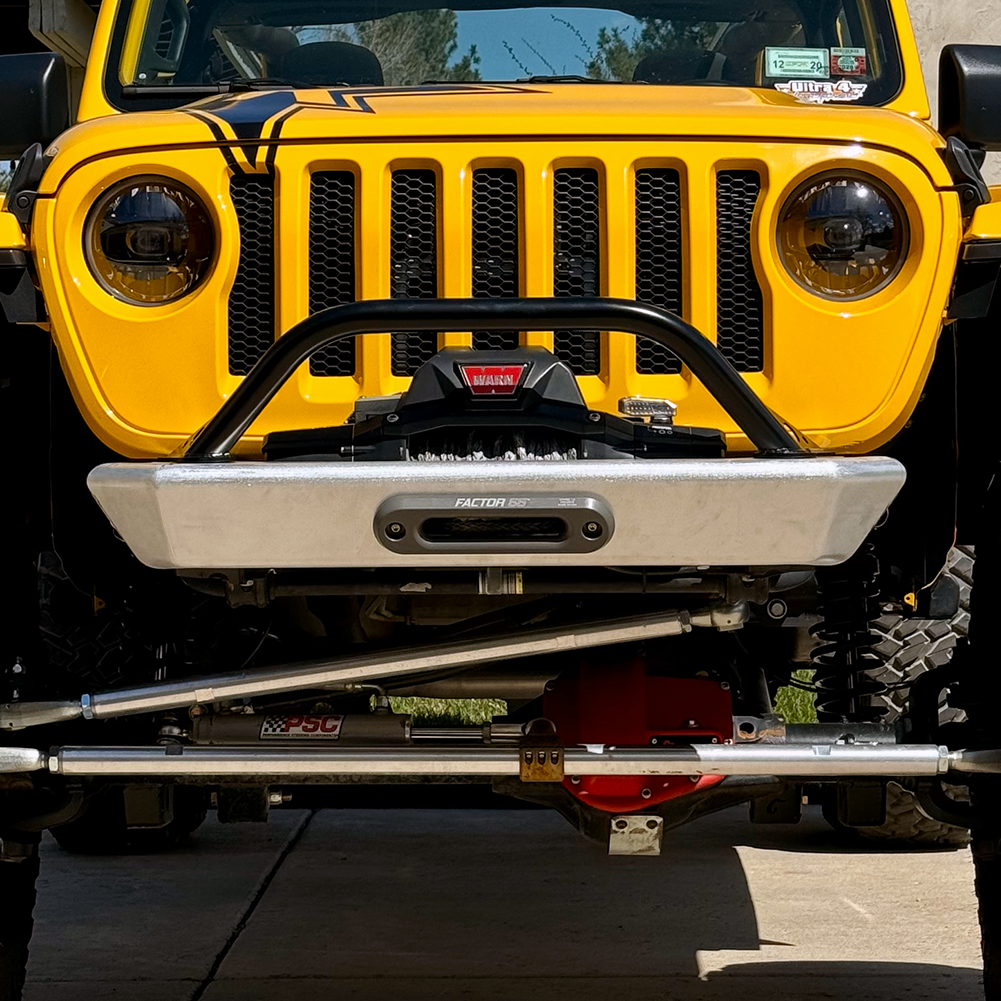 2018-2026 JEEP JL/JLU/JT FRONT BUMPER WITH HOOP (LEGACY 6061 ALUMINUM) SAVVY OFFROAD