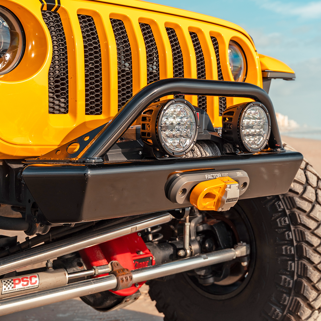 2018-2026 JEEP JL/JLU/JT FRONT BUMPER WITH HOOP (LEGACY 6061 ALUMINUM) SAVVY OFFROAD