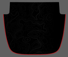 Load image into Gallery viewer, Topographic Full Color Line Blackout Hood Decal- Fits Jeep Wrangler &amp; Gladiator JL Hood Decal Printed Single Layer Decal