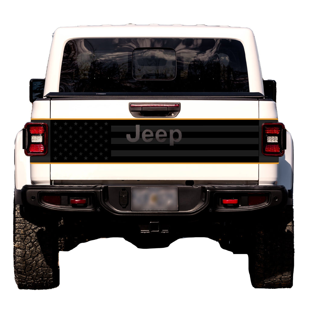Tailgate Wrap Kit for Gladiator | Black Flag
