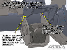 Load image into Gallery viewer, Dana 30 HD LCA Brackets CAM Slot W/Horseshoe Artec Industries