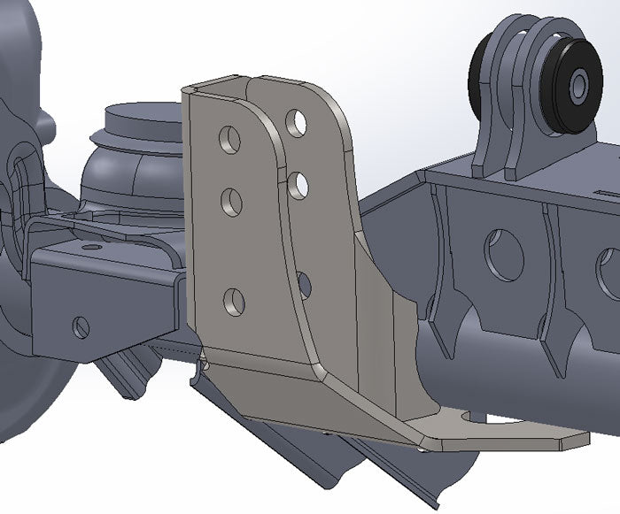 Raised Tracbar Bracket For TJ Front Axle Artec Industries