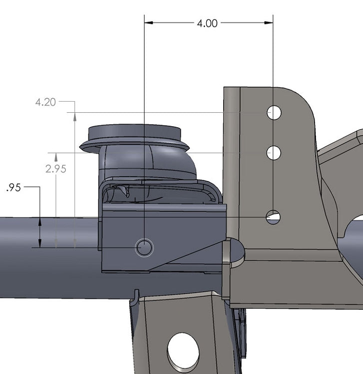 Raised Tracbar Bracket For TJ Front Axle Artec Industries