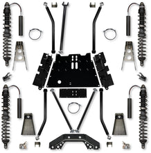 Load image into Gallery viewer, 4.5 Inch X-Factor X2 Flat-Belly 5 Inch Stretch Coilover Long-Arm Suspension System For Jeep Wrangler TJ Trail Runner System Stage 1 Rock Krawler
