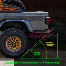 Load image into Gallery viewer, Tomahawk High Clearance Rear Bumper for Jeep JT Motobilt - MB1262 - Motobilt