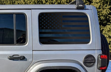 Load image into Gallery viewer, USA American Flag Rear Window Decal- Fits Jeep Wrangler JL