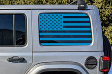 Load image into Gallery viewer, USA American Flag Rear Window Decal- Fits Jeep Wrangler JL