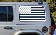 Load image into Gallery viewer, USA American Flag Rear Window Decal- Fits Jeep Wrangler JL