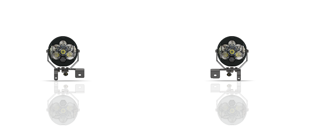 Headlight Bracket Kit for Baja Designs LP6 for Jeep JK Motobilt - MB2193 - Motobilt