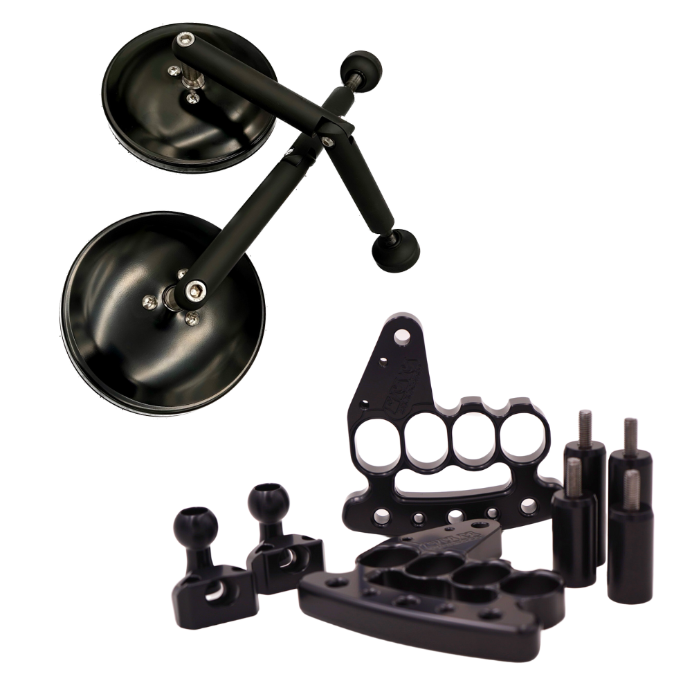 Handles & Mirror Package for 2007-2018 Jeep Wrangler JK - CMM Offroad
