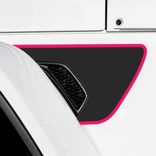 Load image into Gallery viewer, Premium Fender Vent Decal Set | Black Topo - fits Wrangler JL &amp; Gladiator JT