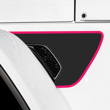 Load image into Gallery viewer, Premium Fender Vent Decal Set | Black Topo - fits Wrangler JL &amp; Gladiator JT