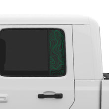 Load image into Gallery viewer, Topographic Window Graphic for Gladiator JT and Wrangler JLU | Set of 2