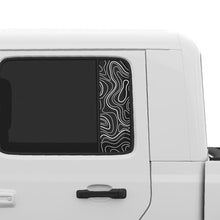 Load image into Gallery viewer, Topographic Window Graphic for Gladiator JT and Wrangler JLU | Set of 2