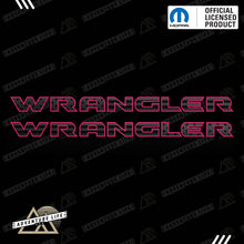 Load image into Gallery viewer, WRANGLER Hood Lettering | Set of 2
