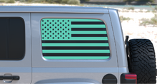Load image into Gallery viewer, USA American Flag Rear Window Decal- Fits Jeep Wrangler JL