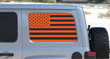 Load image into Gallery viewer, USA American Flag Rear Window Decal- Fits Jeep Wrangler JL