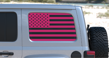 Load image into Gallery viewer, USA American Flag Rear Window Decal- Fits Jeep Wrangler JL