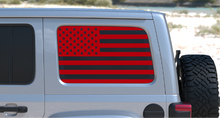 Load image into Gallery viewer, USA American Flag Rear Window Decal- Fits Jeep Wrangler JL