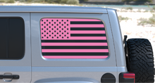 Load image into Gallery viewer, USA American Flag Rear Window Decal- Fits Jeep Wrangler JL