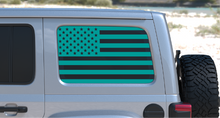 Load image into Gallery viewer, USA American Flag Rear Window Decal- Fits Jeep Wrangler JL