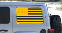 Load image into Gallery viewer, USA American Flag Rear Window Decal- Fits Jeep Wrangler JL