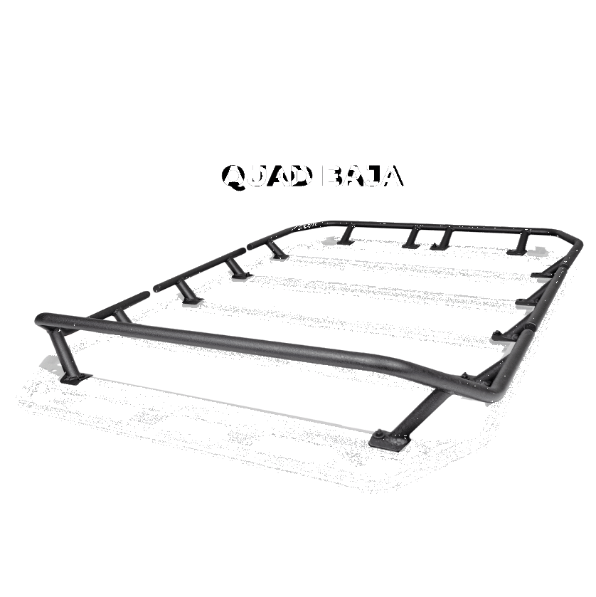 Go Rhino SRM300 Dual Rail Kit (For 40x40in. Rack) - Tex. Blk (Rails ONLY - Req. Platform)