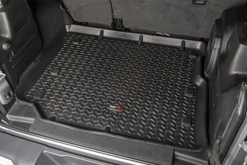 Rugged Ridge Floor Liner Front/Rear/Cargo Black 18-21 Jeep Wrangler JL 4 Dr (Excl. 4XE Models)-Clearance