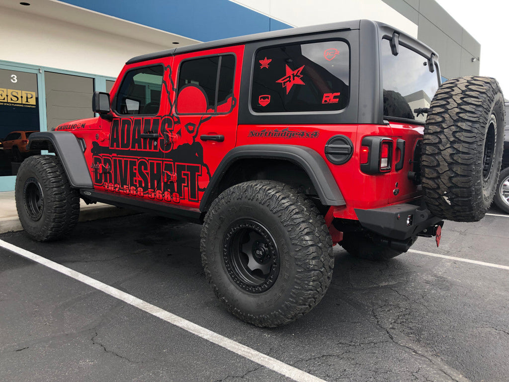 Adams Driveshaft Off Road Drive Shaft 2018-Present Jeep Wrangler JL Rear 1350 Solid CV Driveshaft 4 Door Rubicon Pinion Yoke Style Adams Driveshaft - Adams Driveshaft Off Road - ASDJL-1350R-S4D-RUB