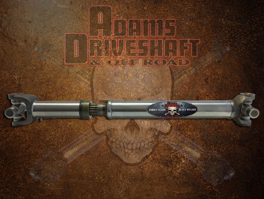 Adams Driveshaft Off Road Drive Shaft Adams Driveshaft CJ Front Slip N Stub 1310 Driveshaft Heavy Duty Series Greasable U-Joints - Adams Driveshaft Off Road - ASDCJ-1310SF-G